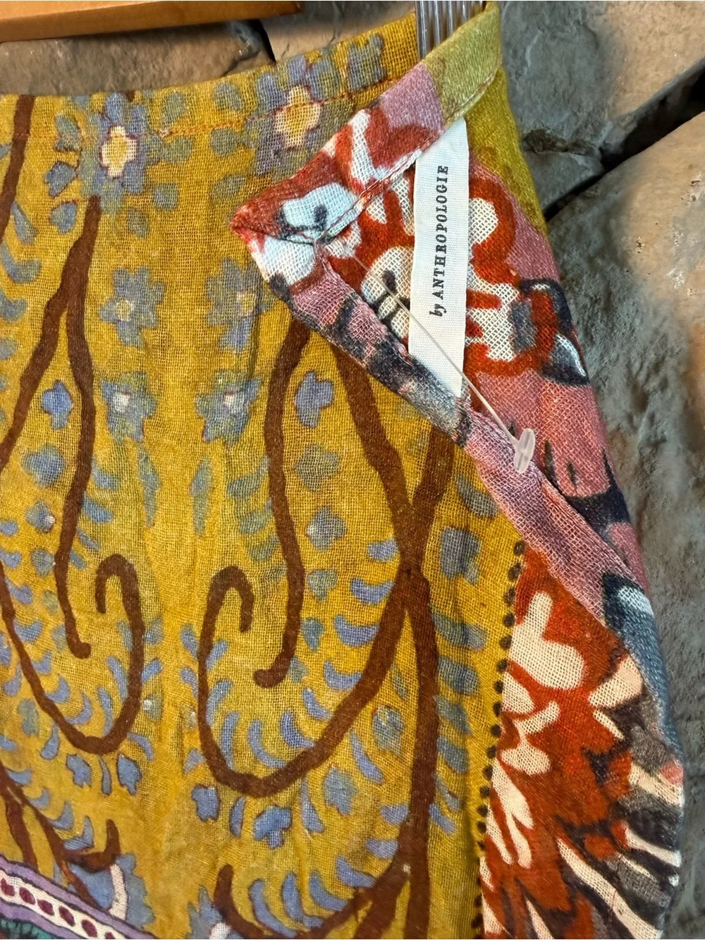 New🌟Anthropologie Multi-Color Floral Patchwork Kitchen Towel